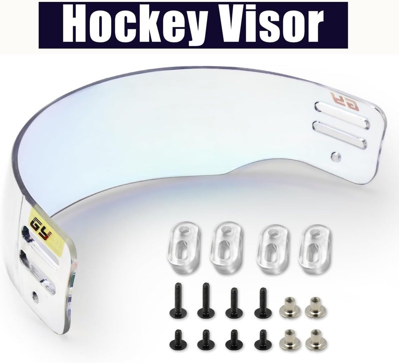 GY Hockey Visor Youth Hockey Helmet Half Face Visor Adult Hockey Face Mask Visor Inside Anti-Fog Outside Anti-Scratch/CE Certified - Image 3